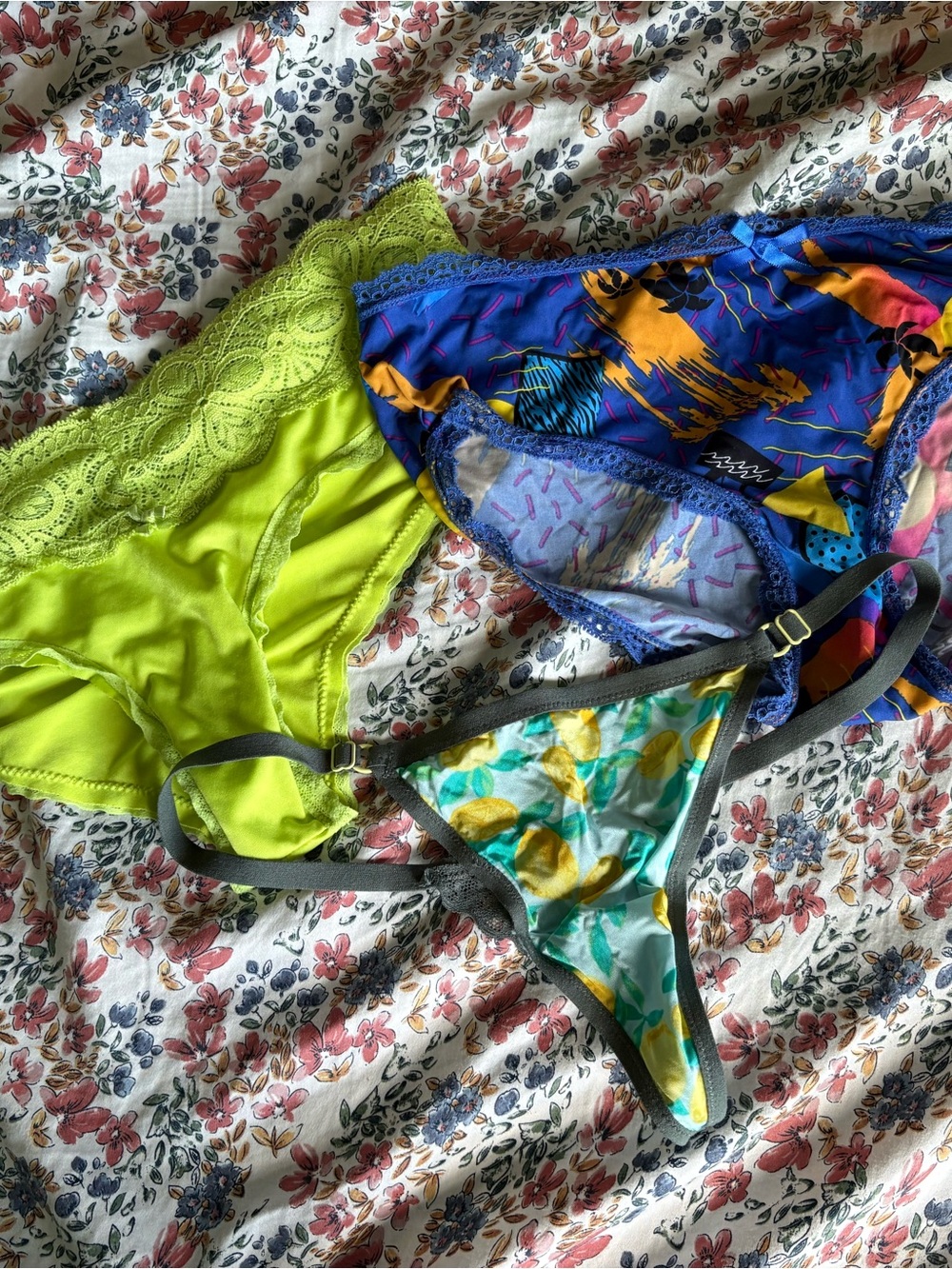 Women's Neon Lime Lace Bikini Panty - Unbranded